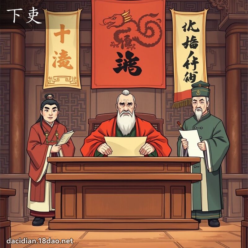 下吏 - 国语大辞典配图