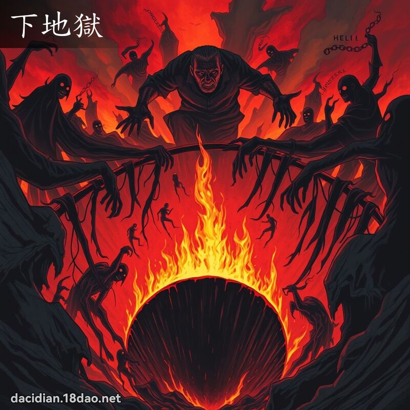 下地獄 - 國語大辭典配圖