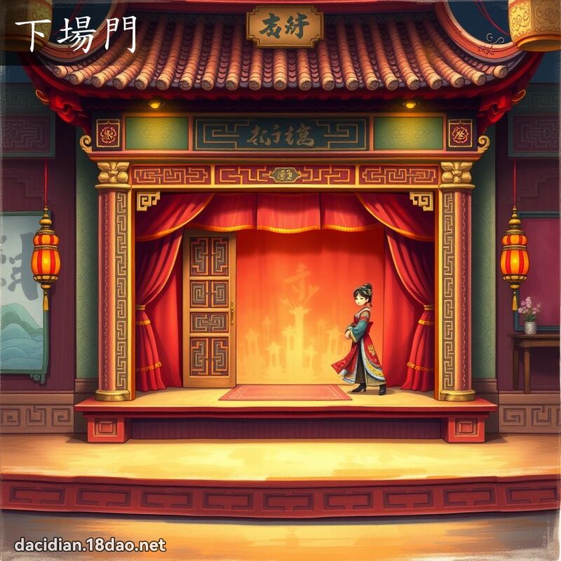 下场门 - 国语大辞典配图