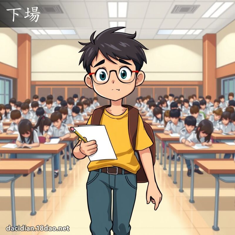 詞語: 下場 (多意詞)