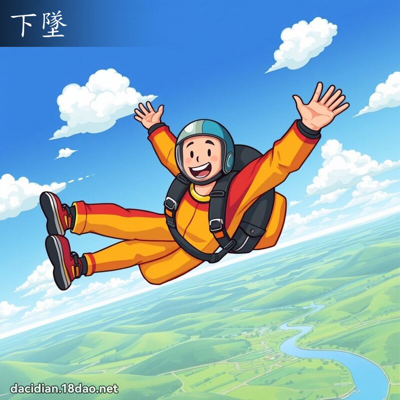 下坠 - 国语大辞典配图