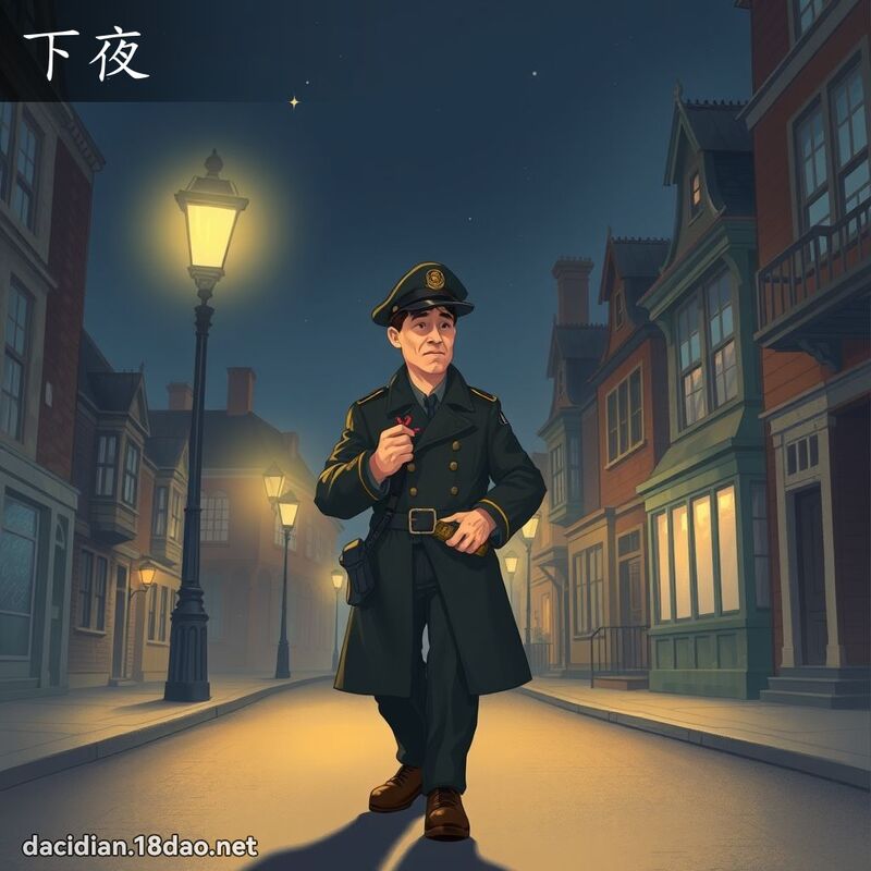 下夜 - 国语大辞典配图