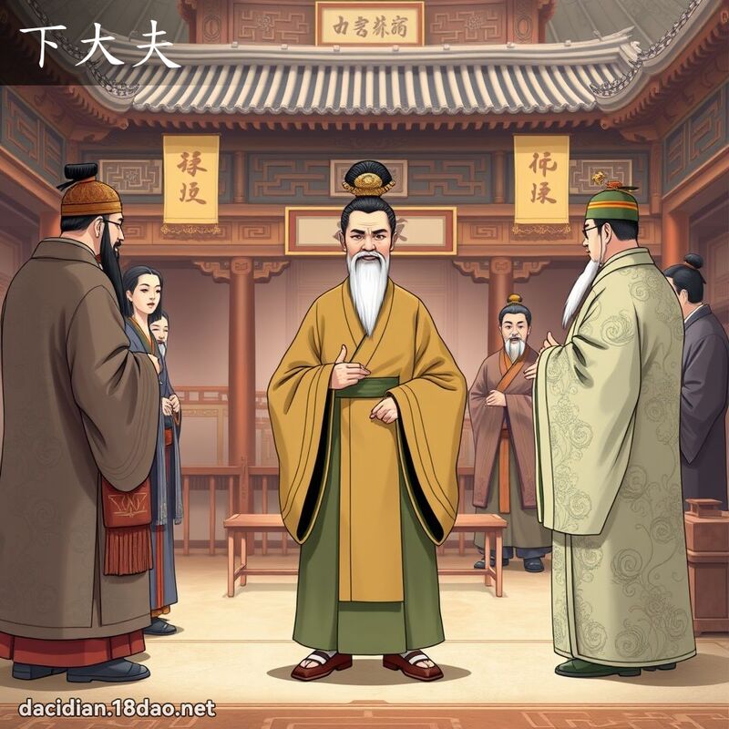 下大夫 - 國語大辭典配圖