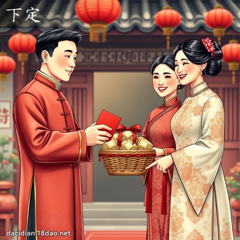 下定 - 國語大辭典配圖