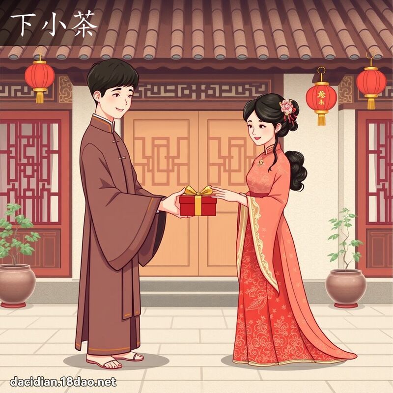 下小茶 - 國語大辭典配圖