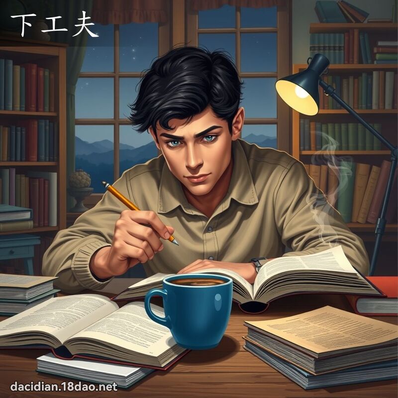下工夫 - 国语大辞典配图