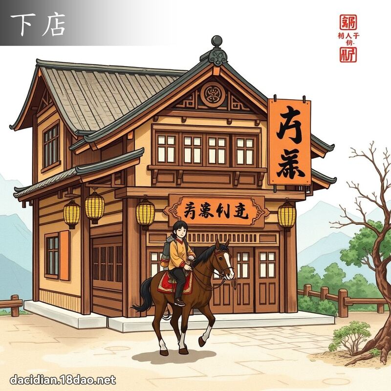 下店 - 国语大辞典配图