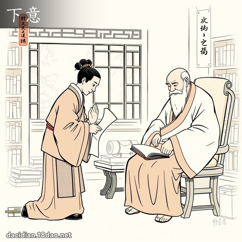 下意 - 國語大辭典配圖
