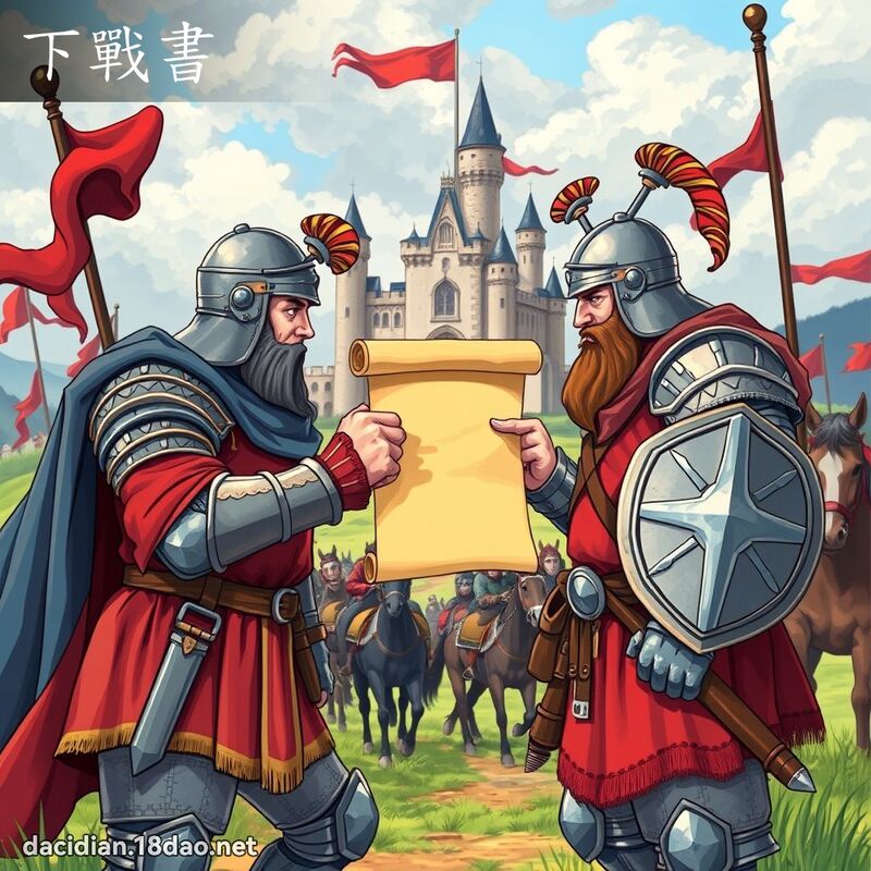 下戰書 - 國語大辭典配圖