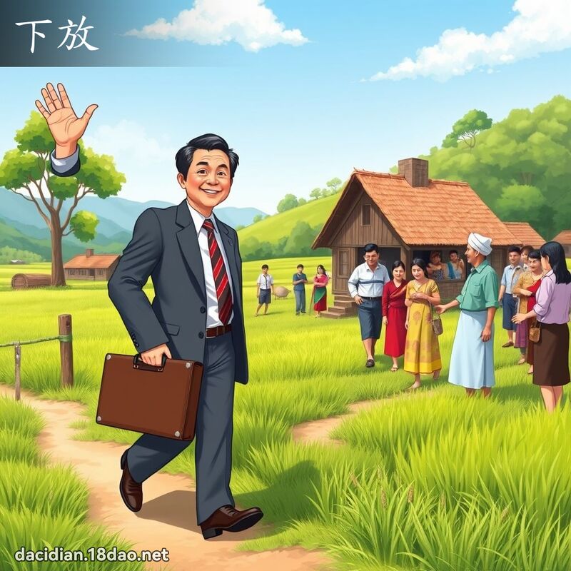 下放 - 國語大辭典配圖