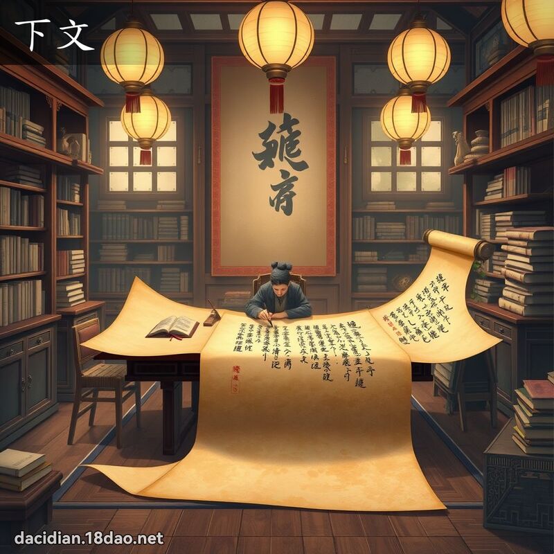 下文 - 国语大辞典配图