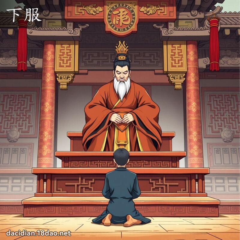 下服 - 國語大辭典配圖