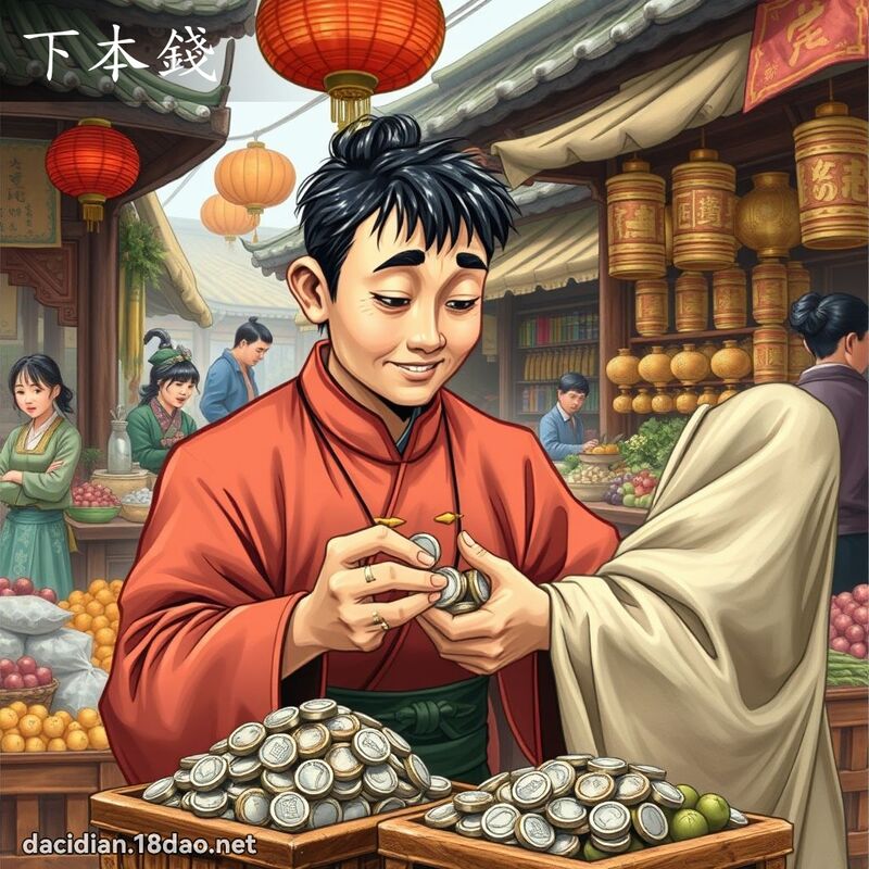 下本钱 - 国语大辞典配图