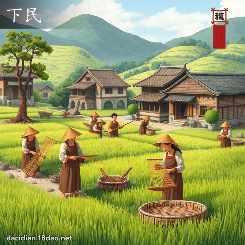 下民 - 国语大辞典配图