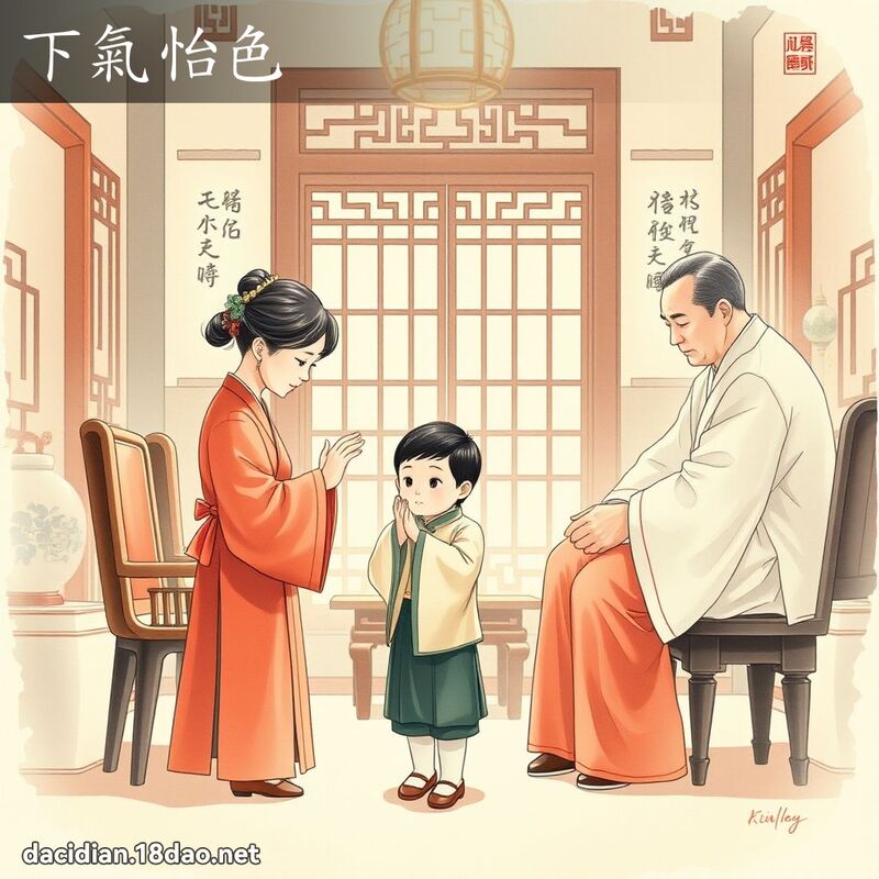 下气怡色 - 国语大辞典配图