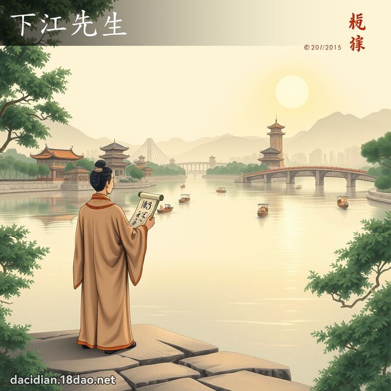 下江先生 - 國語大辭典配圖