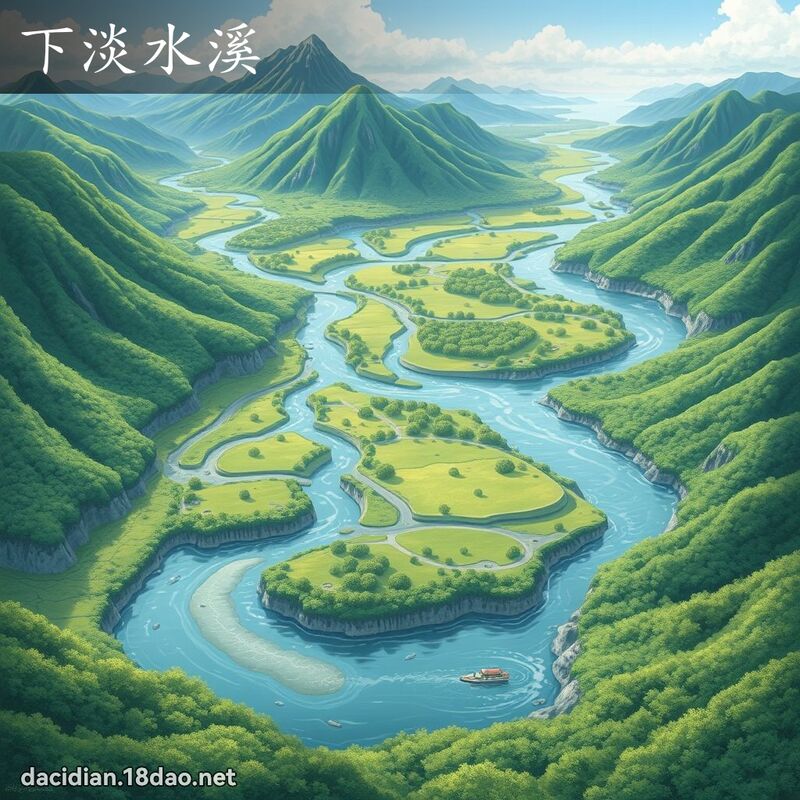 下淡水溪 - 國語大辭典配圖