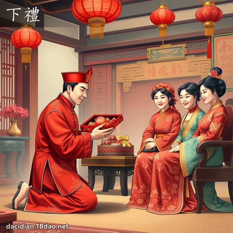 下礼 - 国语大辞典配图