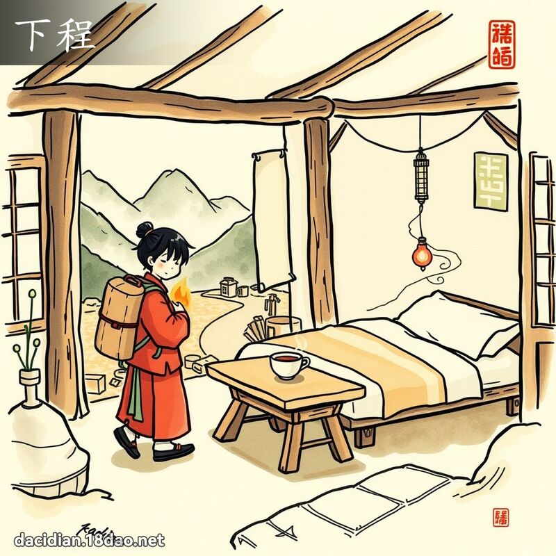 下程 - 国语大辞典配图