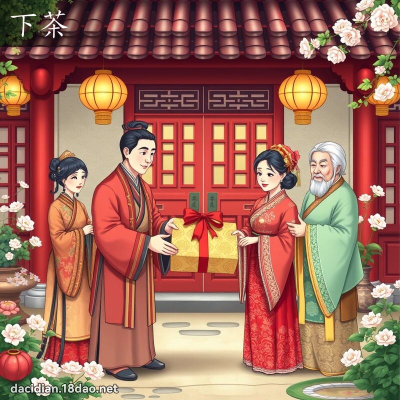 下茶 - 國語大辭典配圖