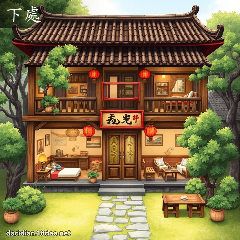 下處 - 國語大辭典配圖