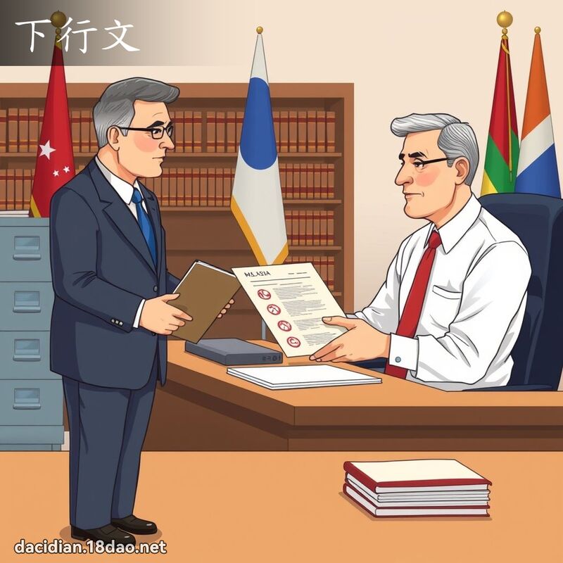 下行文 - 國語大辭典配圖