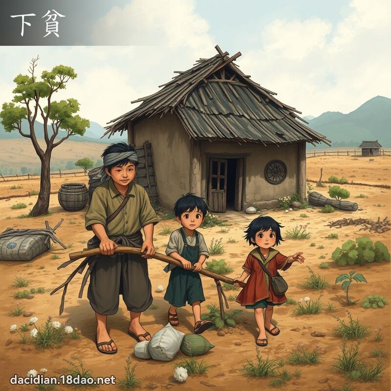 下貧 - 國語大辭典配圖