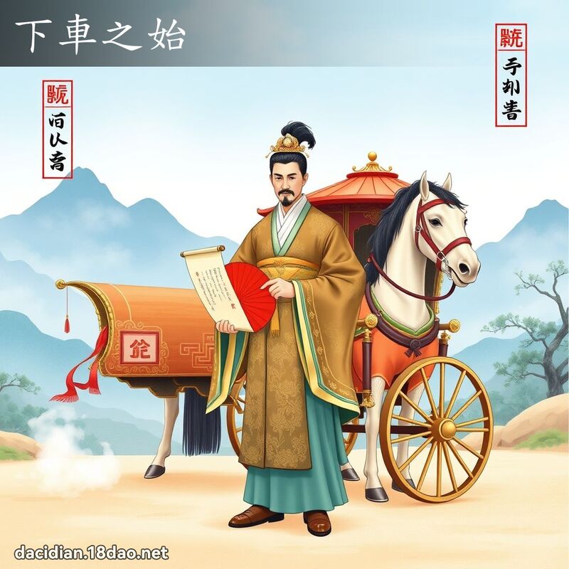 下车之始 - 国语大辞典配图