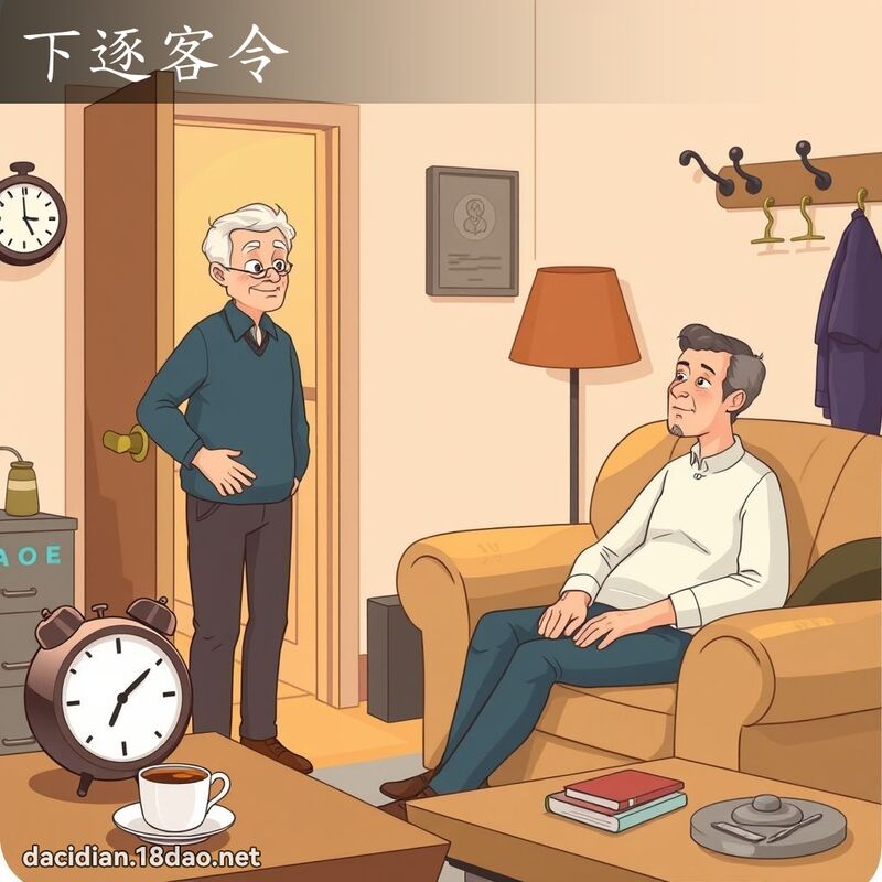 下逐客令 - 國語大辭典配圖