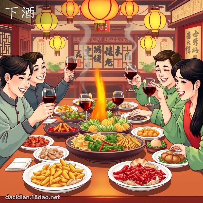 下酒 - 國語大辭典配圖