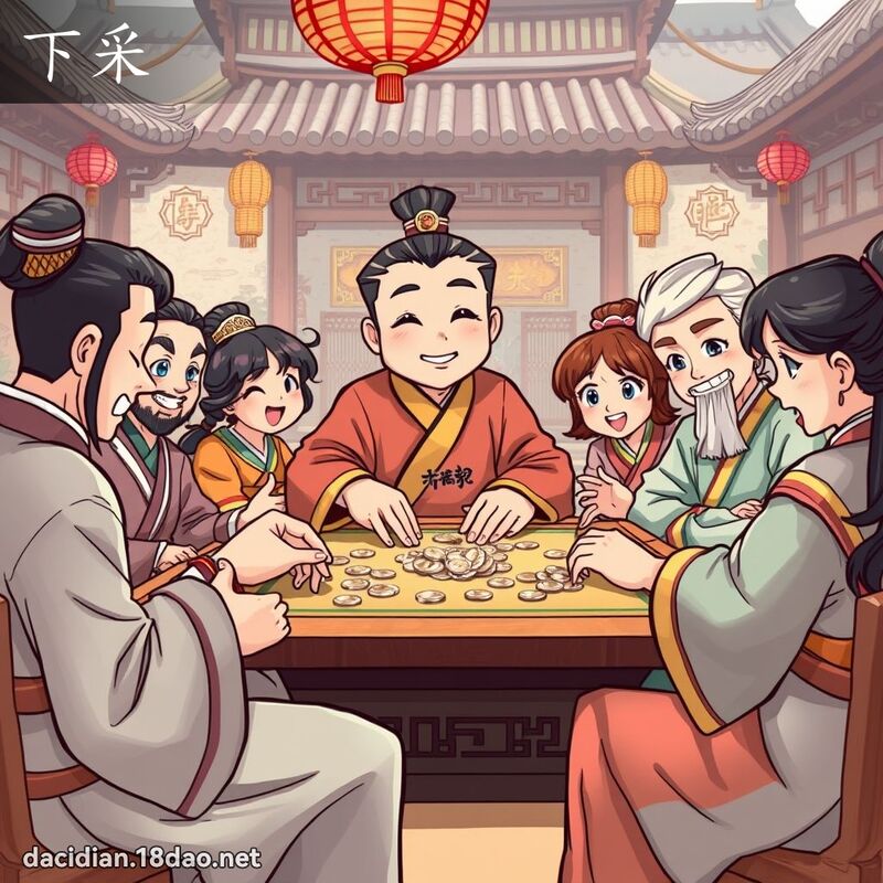 下采 - 國語大辭典配圖