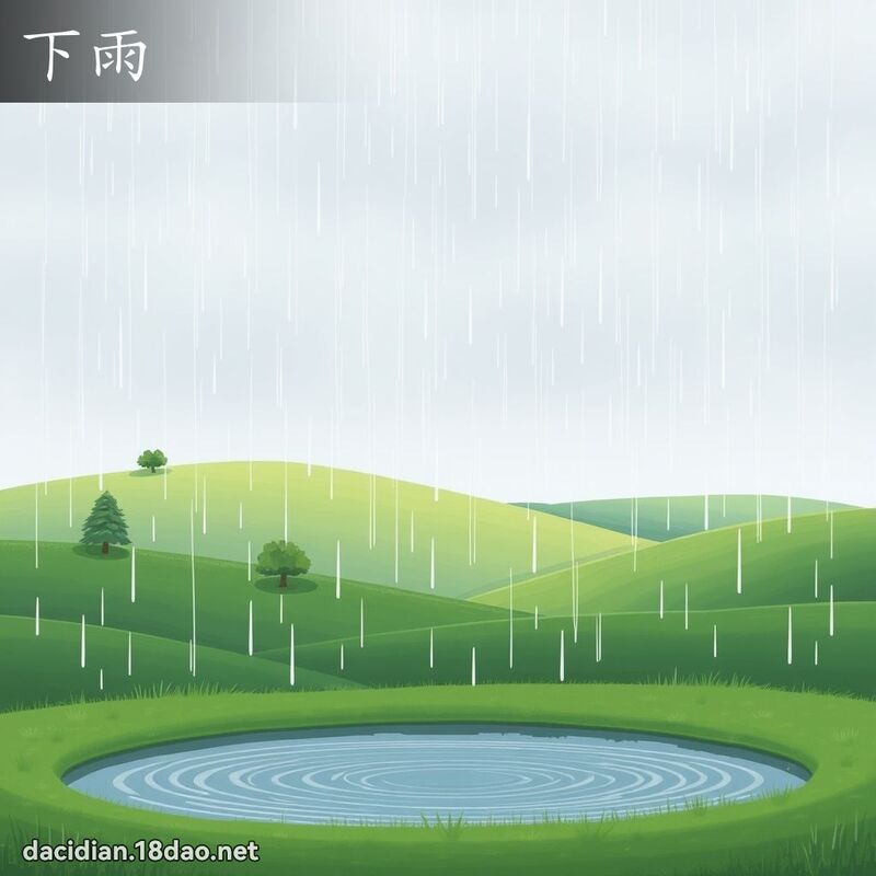 下雨 - 國語大辭典配圖