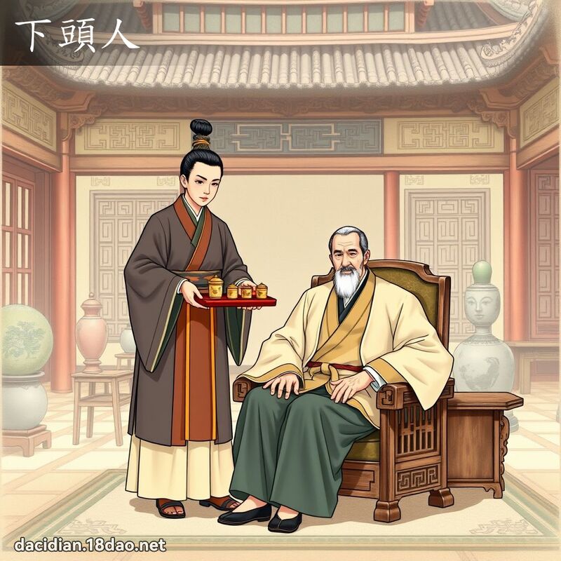 下头人 - 国语大辞典配图