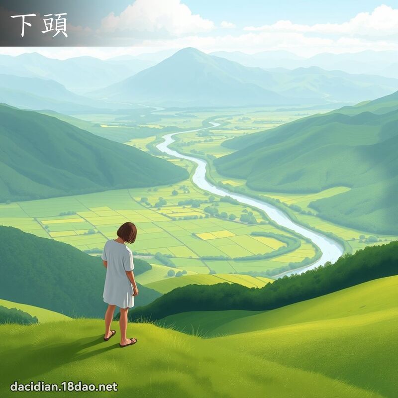 詞語: 下頭 (多意詞)
