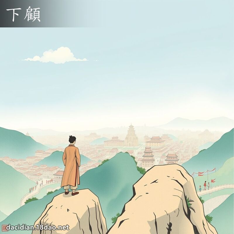 下顾 - 国语大辞典配图