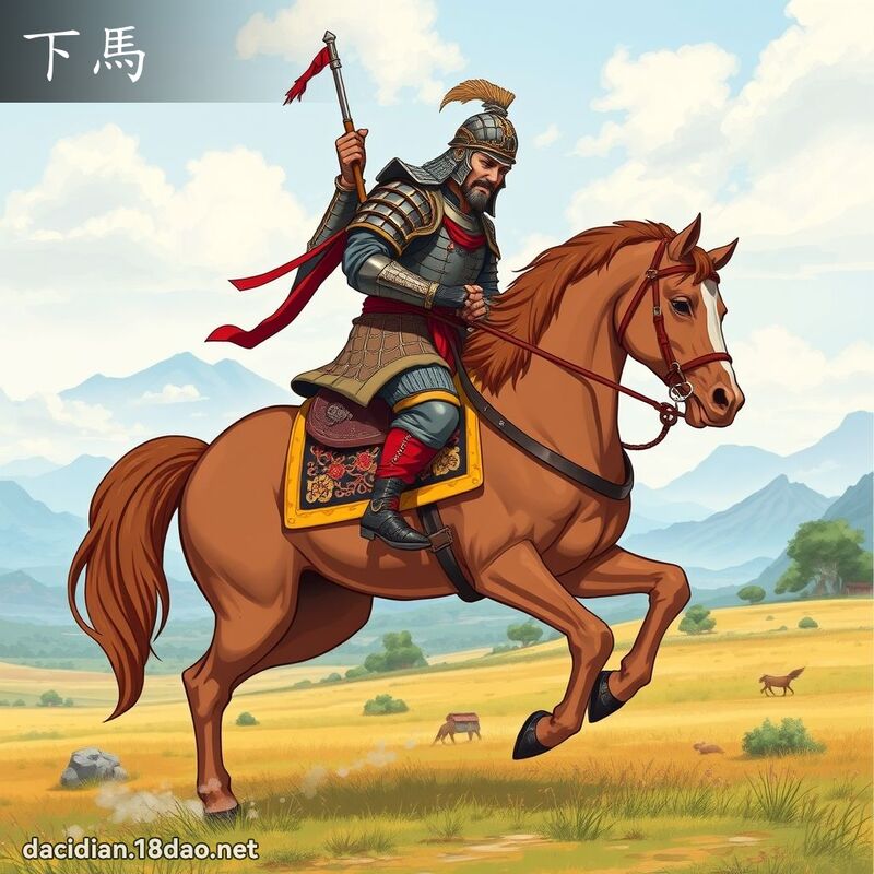 下马 - 国语大辞典配图