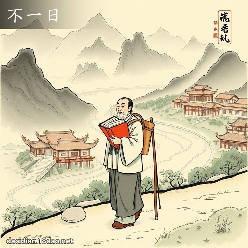 不一日 - 國語大辭典配圖