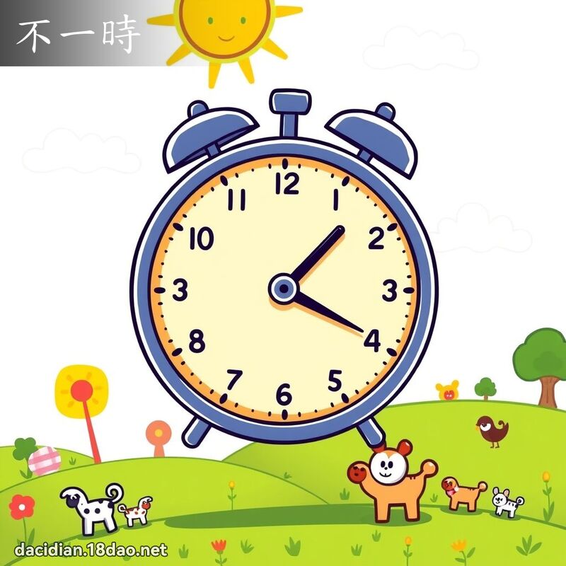 不一時 - 國語大辭典配圖