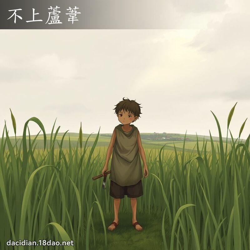不上芦苇 - 国语大辞典配图