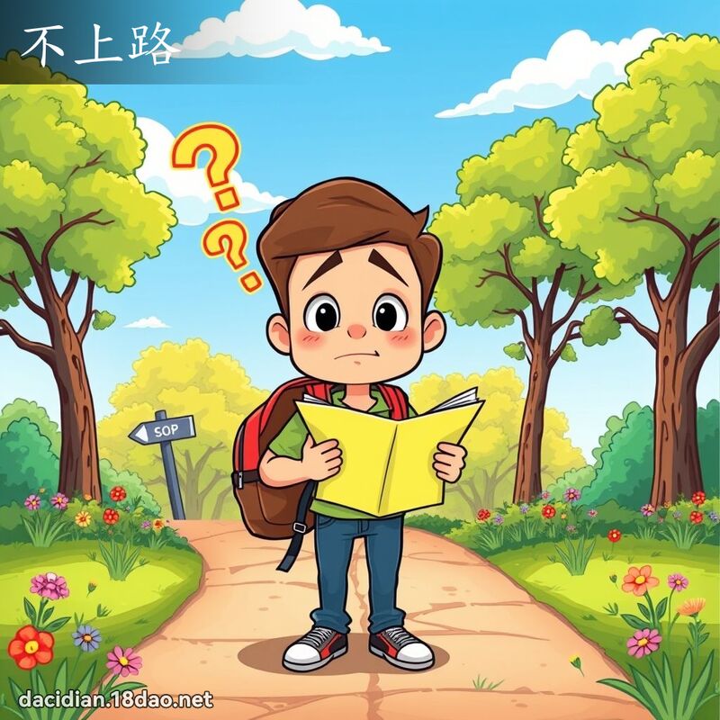 不上路 - 國語大辭典配圖