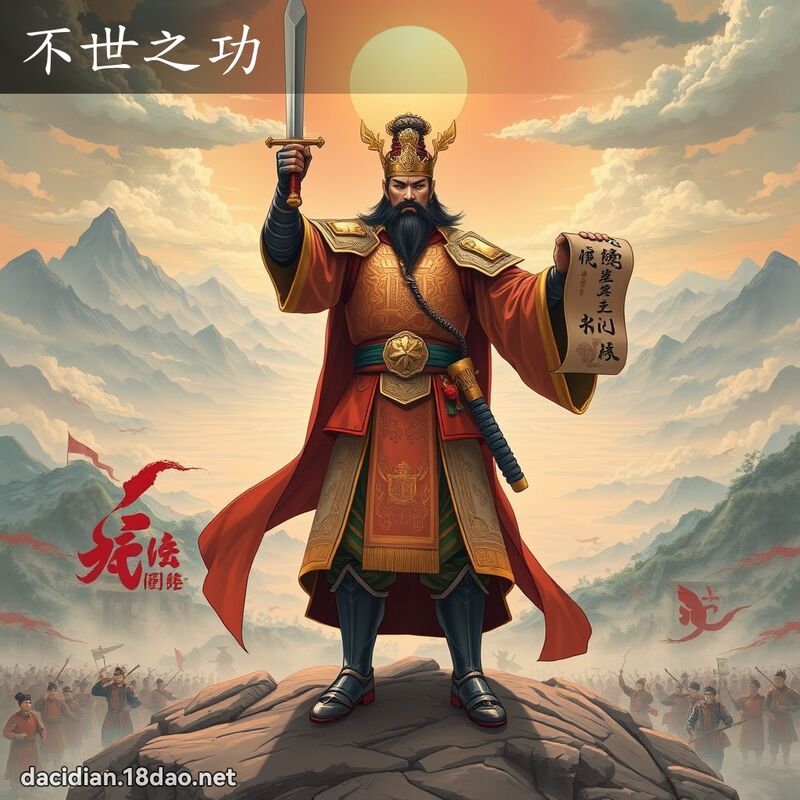 不世之功 - 國語大辭典配圖