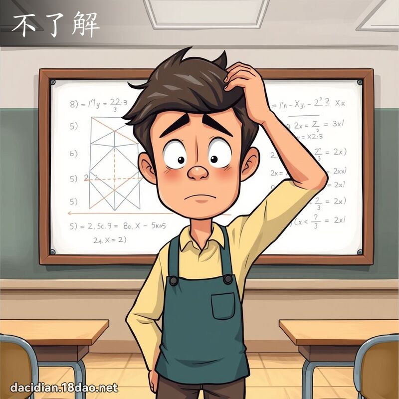 不了解 - 國語大辭典配圖