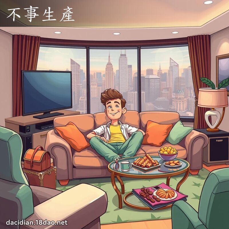 不事生產 - 國語大辭典配圖