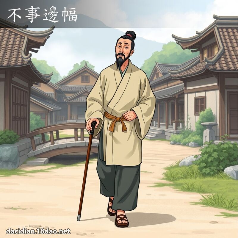 不事边幅 - 国语大辞典配图
