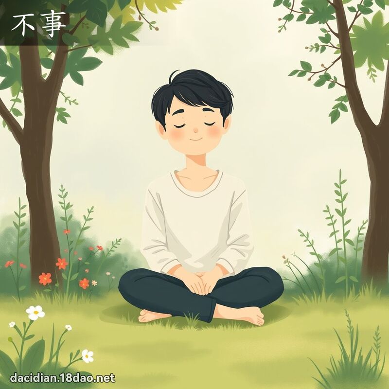 不事 - 国语大辞典配图