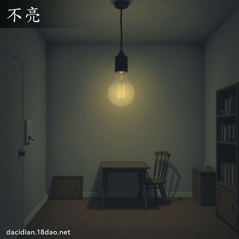 不亮 - 国语大辞典配图