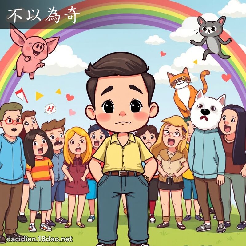 不以為奇 - 國語大辭典配圖