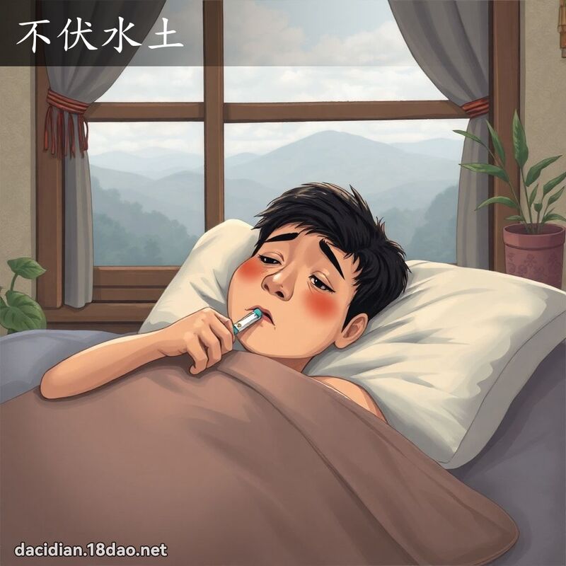 不伏水土 - 國語大辭典配圖