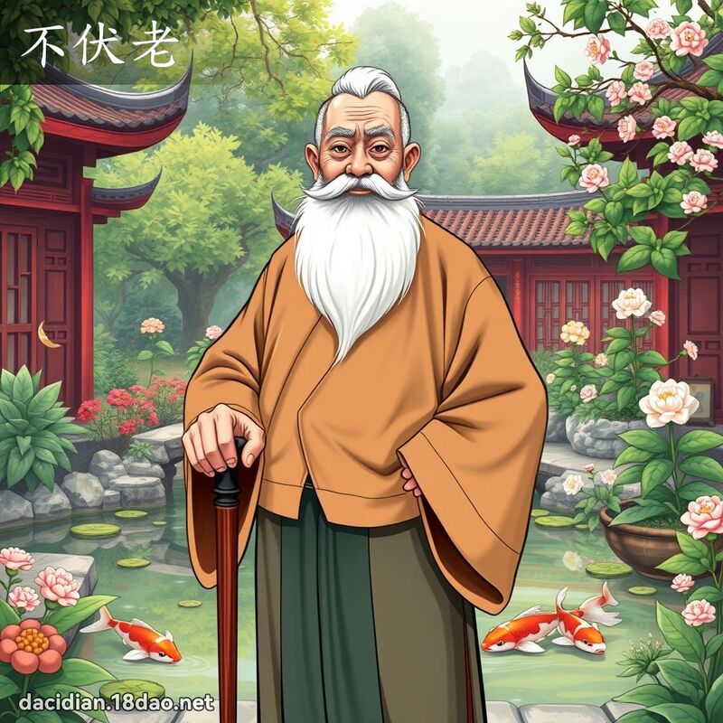 不伏老 - 国语大辞典配图
