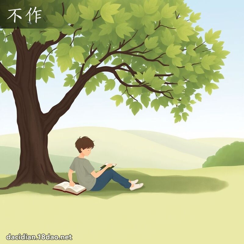 不作 - 国语大辞典配图